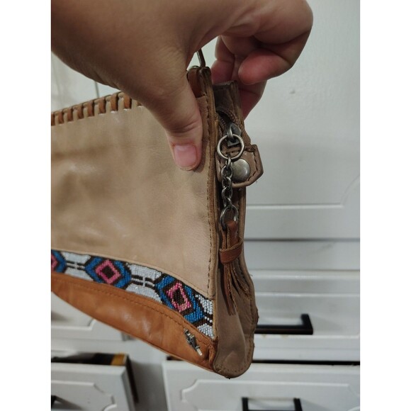 The SAK Iris Demi 3-way Clutch Crossbody Shoulder Handbag - Tan / Brown - Picture 4 of 7